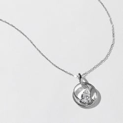 Cairo Pear Diamond Necklace in 14k White Gold thumbnail