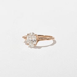 Sloan Oval in 14k Rose Gold – view 2 thumbnail