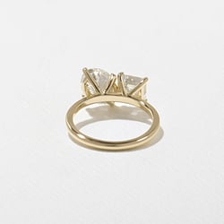 Vivi Grand Oval and Asscher in 18k Yellow Gold – view 4 thumbnail