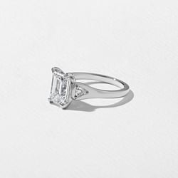 Cleo Emerald-Cut in 14k White Gold – view 2 thumbnail