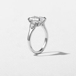 Cleo Emerald-Cut in 14k White Gold – view 5 thumbnail