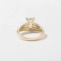 Scarlett Emerald-Cut Solitaire in 14k Yellow Gold – view 4 thumbnail