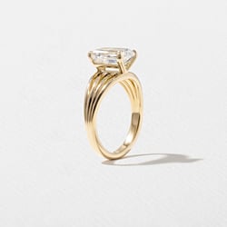 Scarlett Emerald-Cut Solitaire in 14k Yellow Gold – view 5 thumbnail