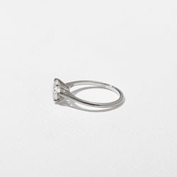 Iris Round Solitaire in 14k White Gold – view 3 thumbnail