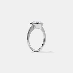 Bailey Pear Solitaire in Platinum – view 5 thumbnail