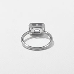 August Emerald-Cut in 14k White Gold – view 4 thumbnail
