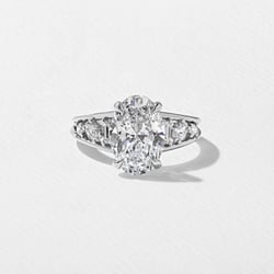 Marni Oval Solitaire in Platinum thumbnail