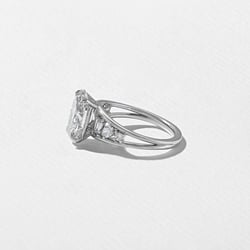 Marni Oval Solitaire in Platinum – view 3 thumbnail