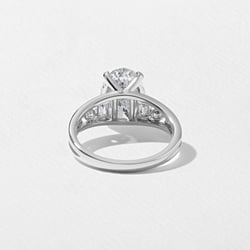 Marni Oval Solitaire in Platinum – view 4 thumbnail