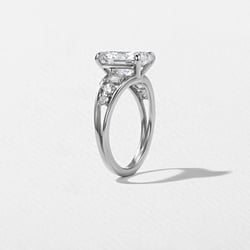 Marni Oval Solitaire in Platinum – view 5 thumbnail