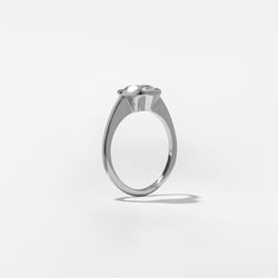 Bailey Round Solitaire in Platinum – view 5 thumbnail
