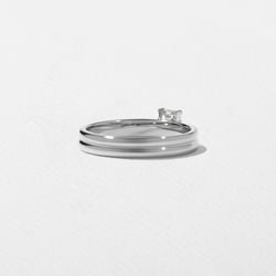 Serra Emerald-Cut in 14k White Gold – view 4 thumbnail