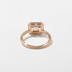 August Emerald-Cut in 14k Rose Gold – view 4 thumbnail