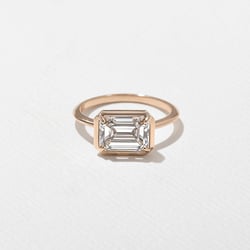 August Emerald-Cut in 14k Rose Gold thumbnail