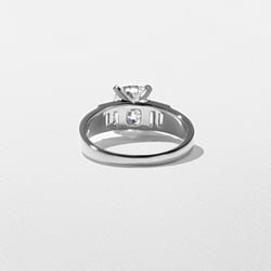 Nova Antique Cushion in Platinum – view 4 thumbnail