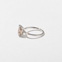 Grace Champagne Diamond in 14k White Gold – view 3 thumbnail