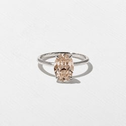 Grace Champagne Diamond in 14k White Gold thumbnail
