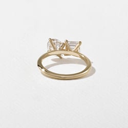 Vivi Oval and Asscher in 14k Yellow Gold – view 4 thumbnail