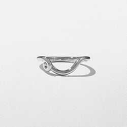 Twist in 14k White Gold thumbnail