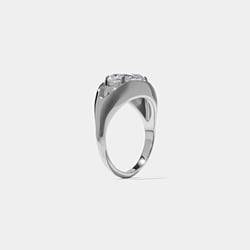Monroe Oval in Platinum – view 5 thumbnail
