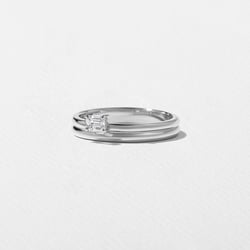 Serra Emerald-Cut in Platinum – view 2 thumbnail