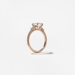 Eve Emerald-Cut in 14k Rose Gold – view 5 thumbnail