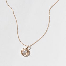 Cairo Marquise Diamond Necklace in 14k Rose Gold thumbnail