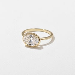 August Oval in 14k Yellow Gold – view 2 thumbnail