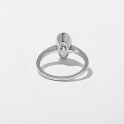 Bailey Antique Oval in 14k White Gold – view 4 thumbnail