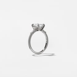 Trey Emerald-Cut in 14k White Gold – view 5 thumbnail