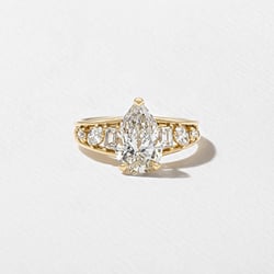 Marni Pear Solitaire in 14k Yellow Gold thumbnail