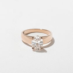 Nova Oval in 14k Rose Gold thumbnail