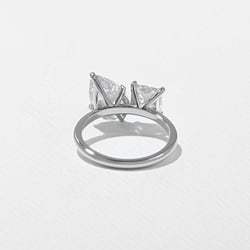 Vivi Grand Pear and Princess in Platinum – view 4 thumbnail