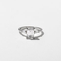 Trey Emerald-Cut in 18k White Gold thumbnail