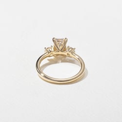 Trey Emerald-Cut  in 14k Yellow Gold – view 4 thumbnail