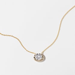 Cove Diamond Necklace in 14k Yellow Gold thumbnail