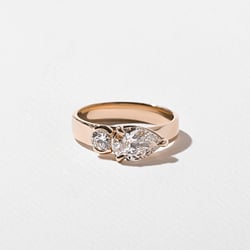 Henri Pear in 14k Rose Gold thumbnail