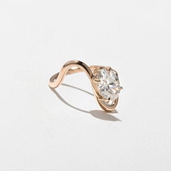Stella Oval in 14k Rose Gold – view 3 thumbnail