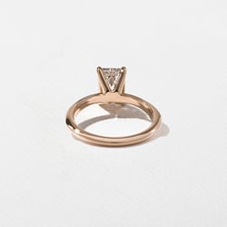 Grace Emerald-Cut Solitaire in 14k Rose Gold – view 4 thumbnail