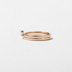 Serra Emerald-Cut in 14k Rose Gold – view 3 thumbnail