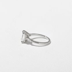 Trey Emerald-Cut in Platinum – view 3 thumbnail