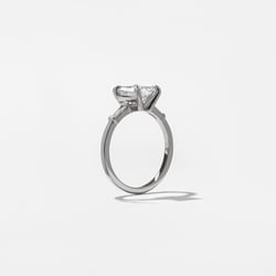 Trey Emerald-Cut in Platinum – view 5 thumbnail