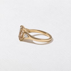 Cleo Champagne Diamond in 14k Yellow Gold – view 2 thumbnail
