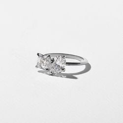 Vivi Oval and Asscher in 14k White Gold – view 2 thumbnail