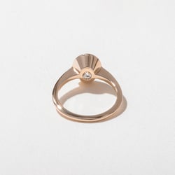 Bailey Oval Solitaire in 14k Rose Gold – view 4 thumbnail