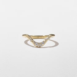 Rae with Pavé in 14k Yellow Gold thumbnail