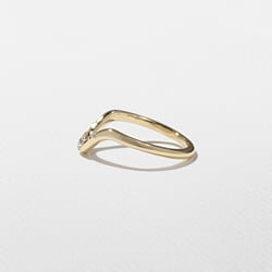 Rae with Pavé in 14k Yellow Gold – view 2 thumbnail