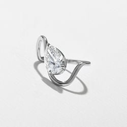 Stella Grand Pear in Platinum – view 2 thumbnail