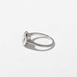 Bailey Oval Solitaire in Platinum – view 3 thumbnail