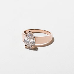 Nova Pear in 14k Rose Gold – view 2 thumbnail